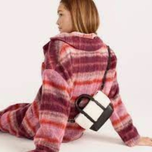 JCREW Mini Montaut Tote in Sherpa and Leather NWT - Picture 5 of 10